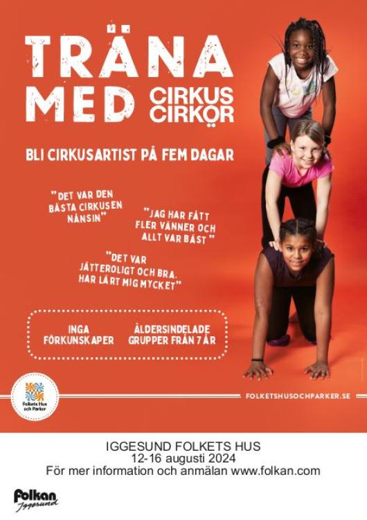 Träna med Cirkus Cirkör i Iggesund