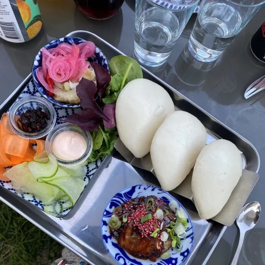 Asiatisk mat på Farmhouse