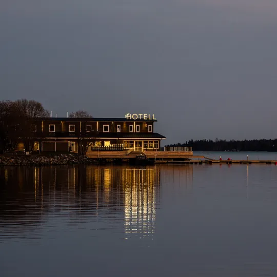 Vy på hotell Strandpiren