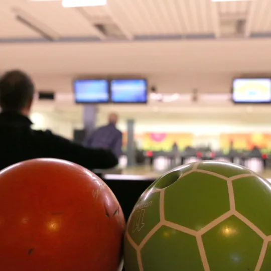 Bowlingklot i närbild